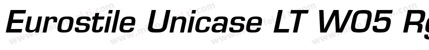 Eurostile Unicase LT W05 Rg Regular字体转换